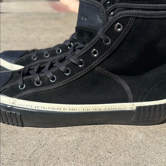 ALLSAINTS Douglas Contrast High Top Men’s Shoes Size 13 - Picture 4 of 10
